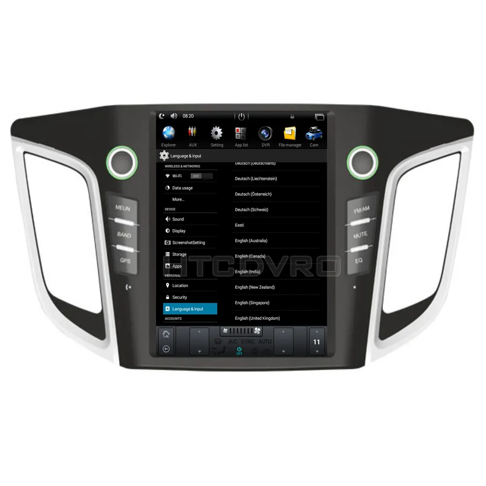 Discount YMODVHT 10.4inch Telsa Style Vertical Screen Quad Core Android 7.1 2GB RAM Car DVD GPS for Hyundai IX25/Creta2014 2015 2016 2017 5