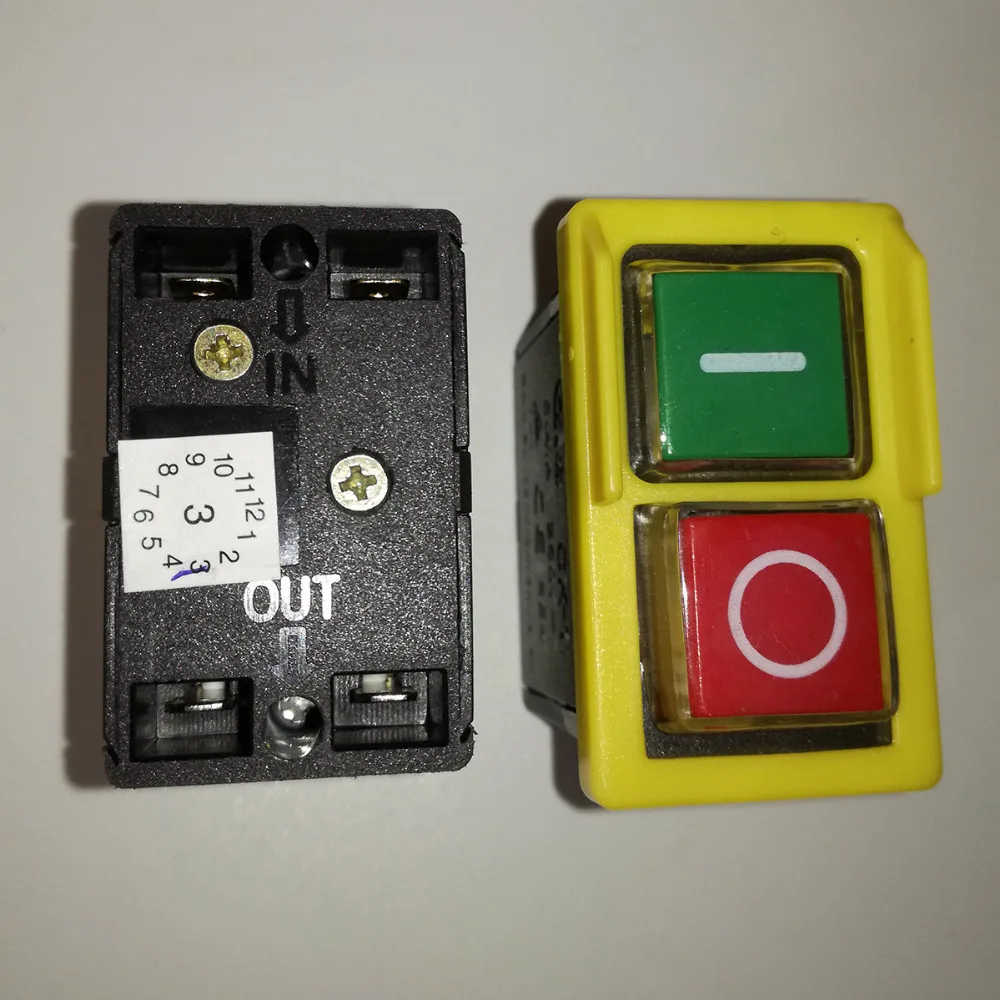 12 A DPST botón interruptor para 6 Wobekuy Amoladora angular CA 250 V 6 A 125 V 100