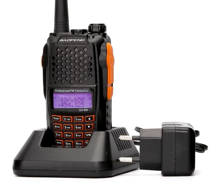 Двухдиапазонный двойной дисплей Baofeng UV-6R двухстороннее радио Ham Walkie Talkie uv 6r Pofung Walky Talky трансивер