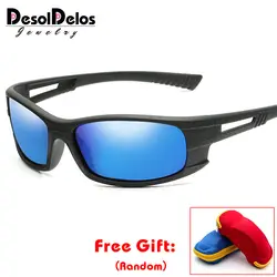 Для мужчин HD поляризованные солнцезащитные очки UV400 черные пластиковые солнцезащитные очки Для женщин Овальный вождения спортивные очки