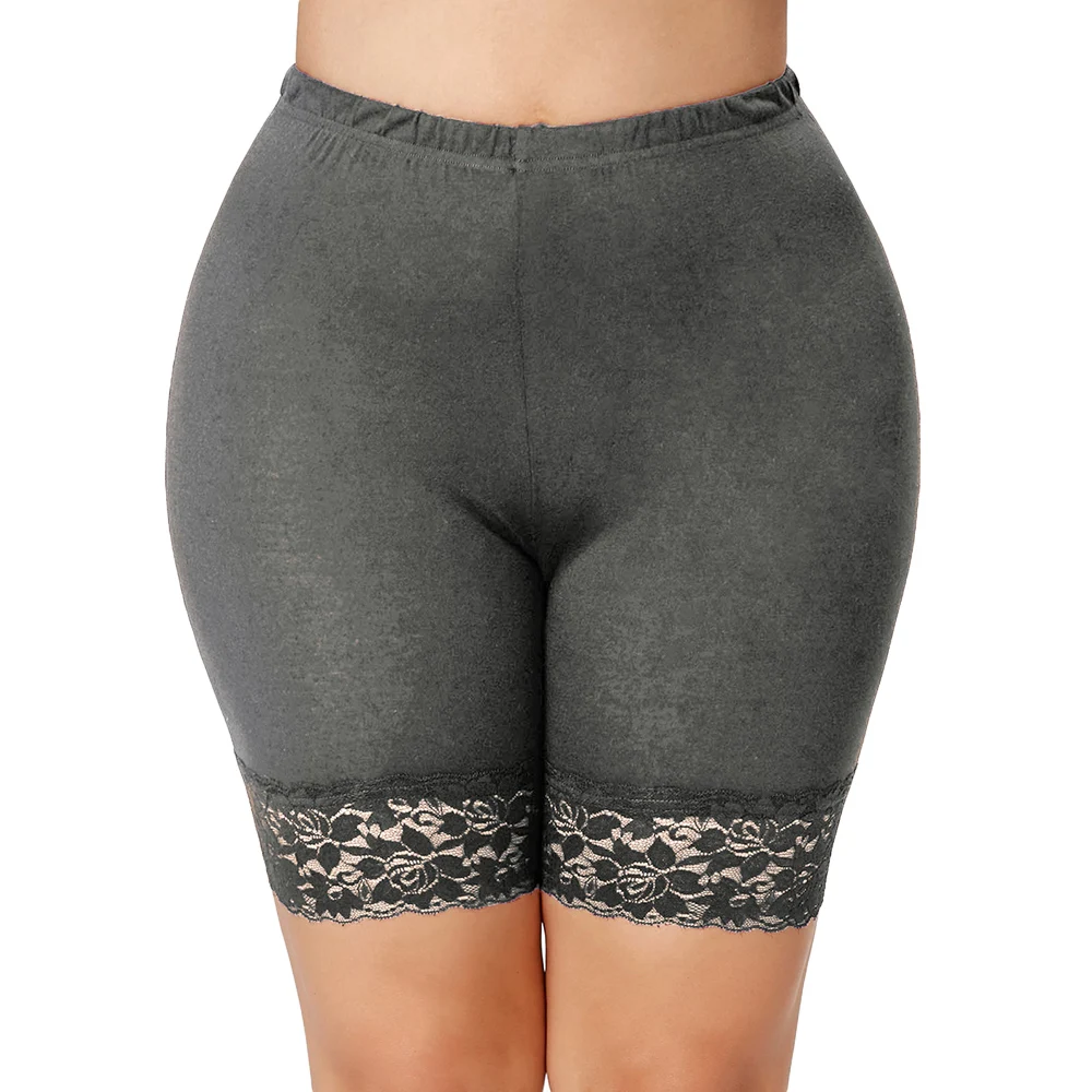 Wipalo, женские кружевные безопасные Короткие штаны размера плюс 5XL, антиопорожненное нижнее белье с высокой эластичной талией, Короткие Боксеры, короткие модные штаны