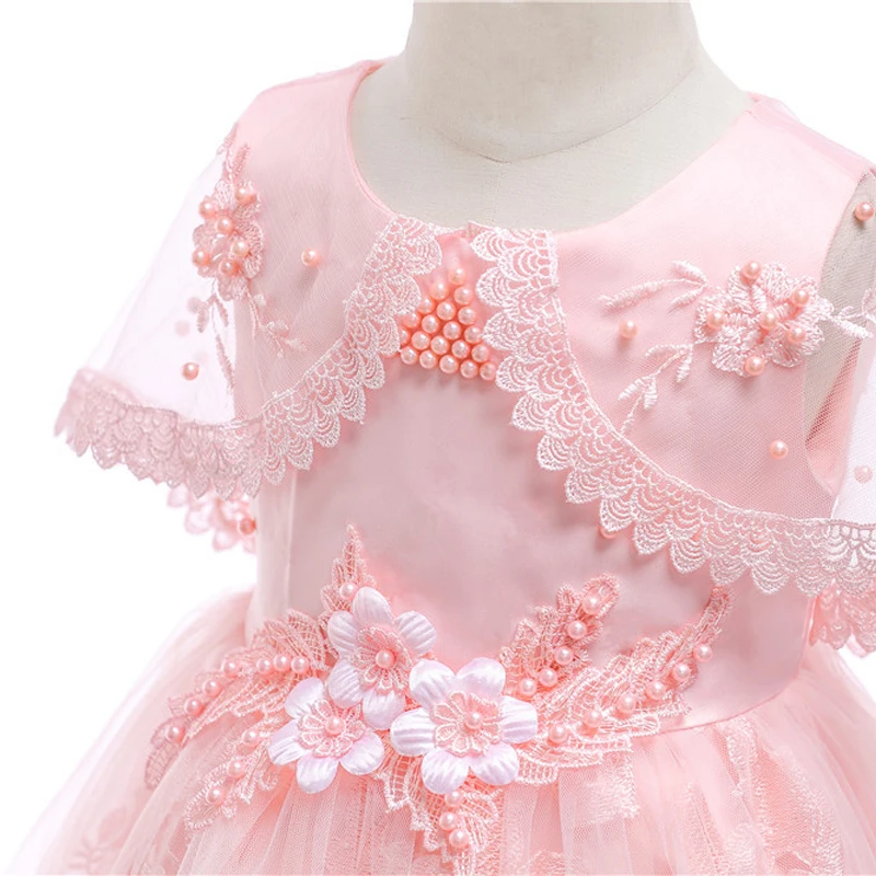 Berngi/Платья с цветочным узором для девочек для свадебной вечеринки; платье принцессы без рукавов с вышивкой для маленьких девочек; детская праздничная одежда; Vestidos