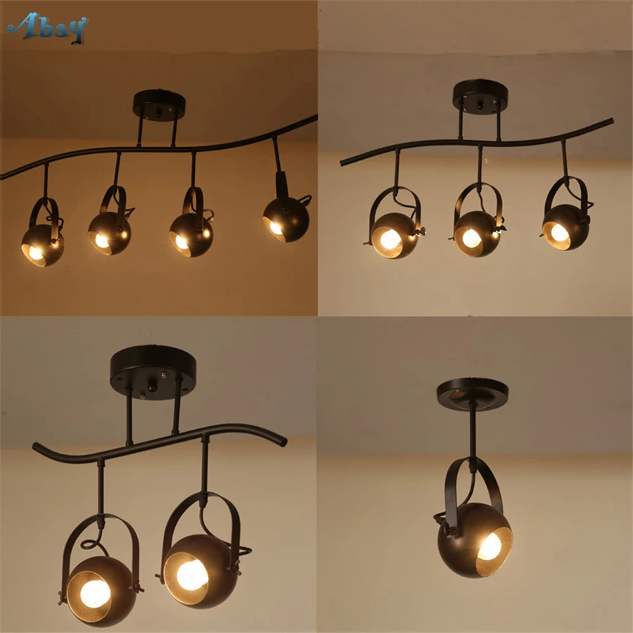 

American Rail Type Iron Art vintage Pendant Lights E27 Black Hanging Lamp Industrial Decoration for Bar Cafe Living Room light