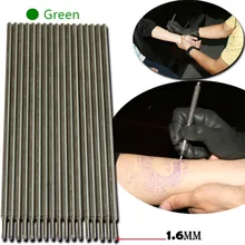 20 шт Зеленые татуировки кожи фломастеры для татуировки трафарет контур питания