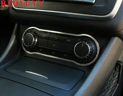 Bjmycyy салона консоли/c кнопка включения Рамки отделкой Панель для Mercedes Benz B cla gla класса w176 w246 C117 2013-2015