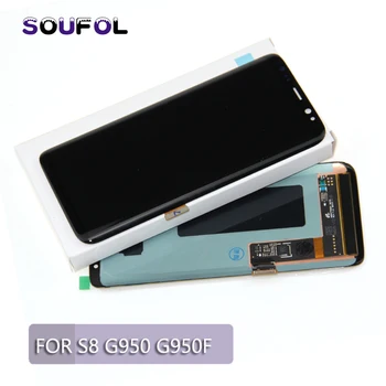 

For Samsung Galaxy S8 G950 G950F LCD Display With Touch Digitizer Assembly For Samsung S8 Plus G955 LCD Replacement