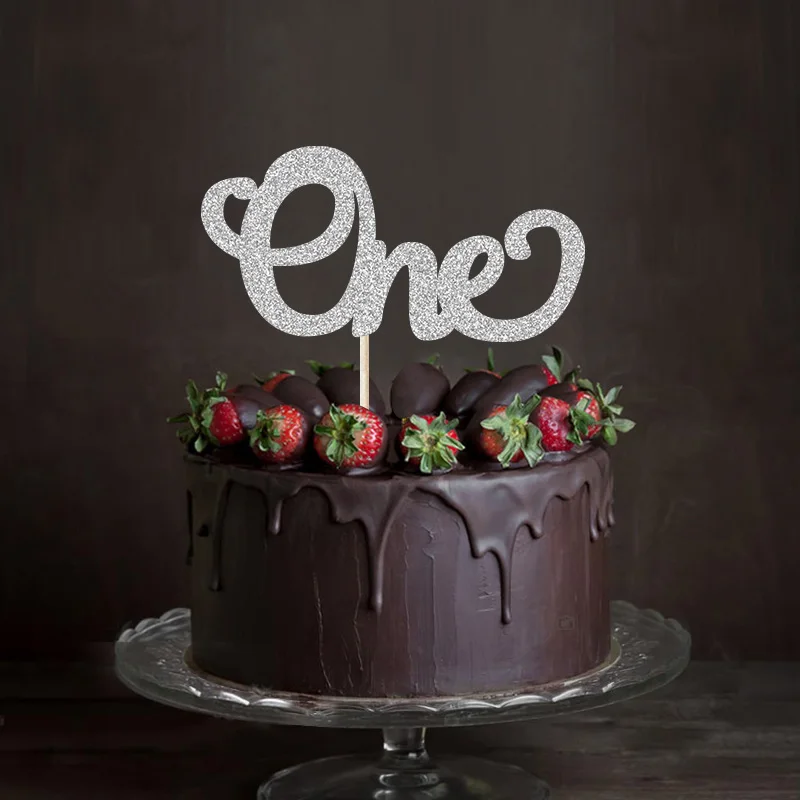 black glitter 50 cake
