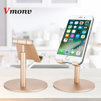 

Vmonv Tablet Phone Stand Holder for Iphone X 8 Ipad Air Mini 1 2 3 4 5 Bed Desktop Mobile Phone Stand Mount for Samsung Huawei