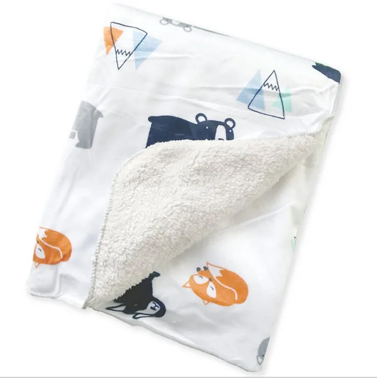 Aden anais carter, высокое качество, супер мягкое Фланелевое и Коралловое Флисовое одеяло, детское Пеленальное Одеяло, зимнее мягкое детское одеяло для новорожденных - Цвет: NO8