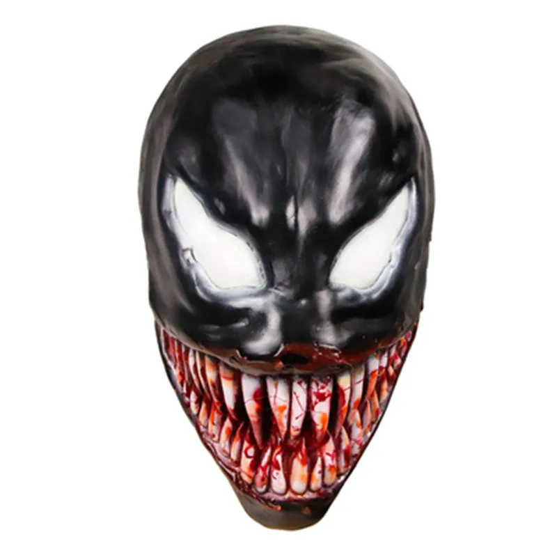 

The Avengers Antihero Venom 1/1 Adult Cosplay Latex Mask Action Figure Helloween Terror Props For Performance X1224