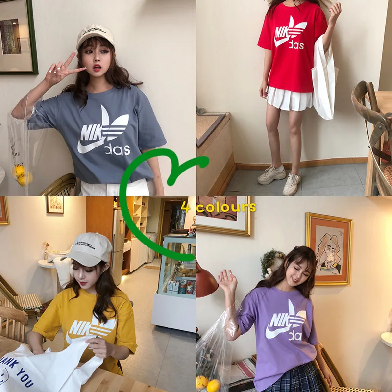 

Summer Women T-shirt Cotton Wear Casual Loose Fashion T shirt Women's Short Sleeve Top Tee