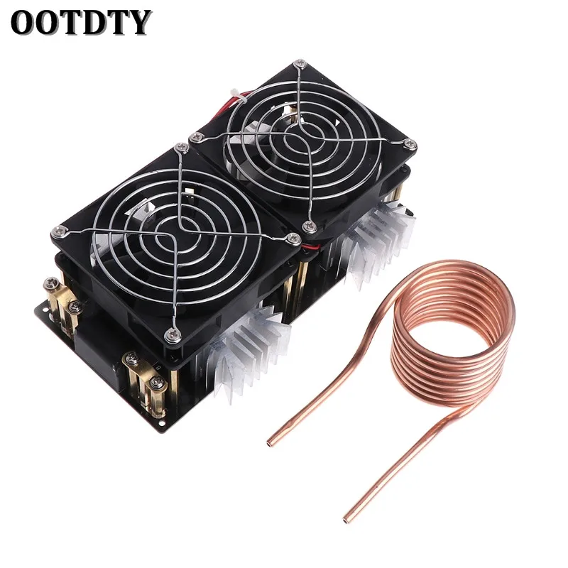 

OOTDTY 1800W ZVS Induction Heating Board Module Flyback Driver Heater+Tesla Coil+Fan