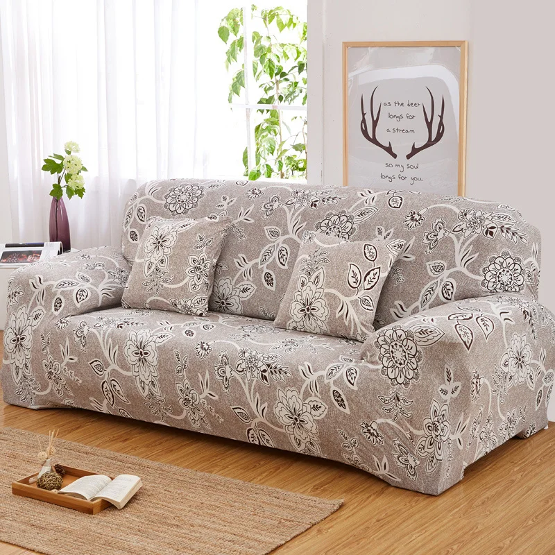 Coqueena™ цветы чехол на диван чехлы на мебель чехол для дивана универсальный натягивается эластичный