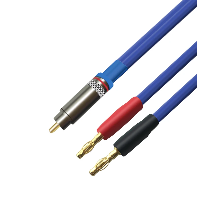 

HIFI Audio Cable RCA to 2 Banana Plug Amplifier Active Speaker Subwoofer Cable Wire OFC Male to Male 75CM 1M 2M 3M 5M 8M 10M 12M