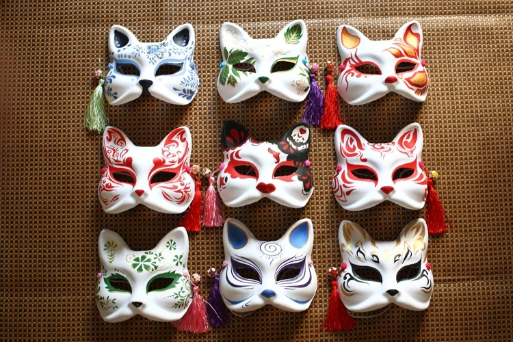 1505 Endulge japanese style classical cat or fox mask Wholesalecat eye