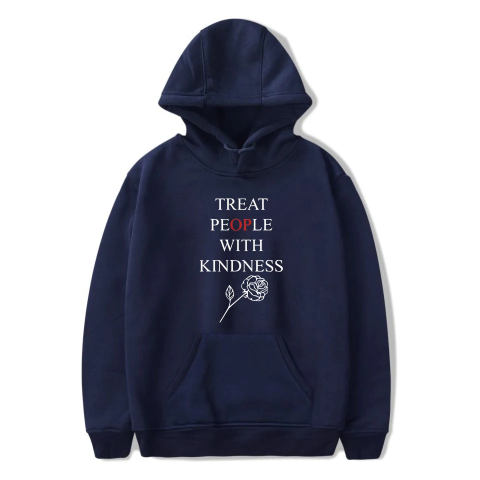 Aikooki/осенне зимние толстовки с капюшоном надписью Treat People With Kindness свитшоты Harry