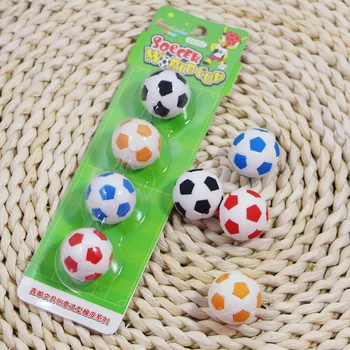 

4pcs / lot Student creative stationery simulation football rubber student rubber children stationery baby football eraser
