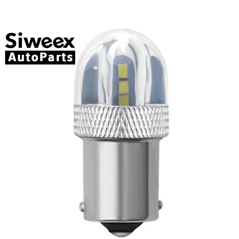 1 шт. Лидер продаж 1156 3030 6 smd автомобиля светодиодный светофор поворотов белый двухсторонний Реверсивный свет тормоз обратный свет 12 В