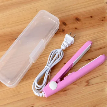 

New Portable Mini Styling Tools Professional Hair Straightener Ceramic Curler Irons Waves Care Tool Dry Wet Curling Iron US Plug