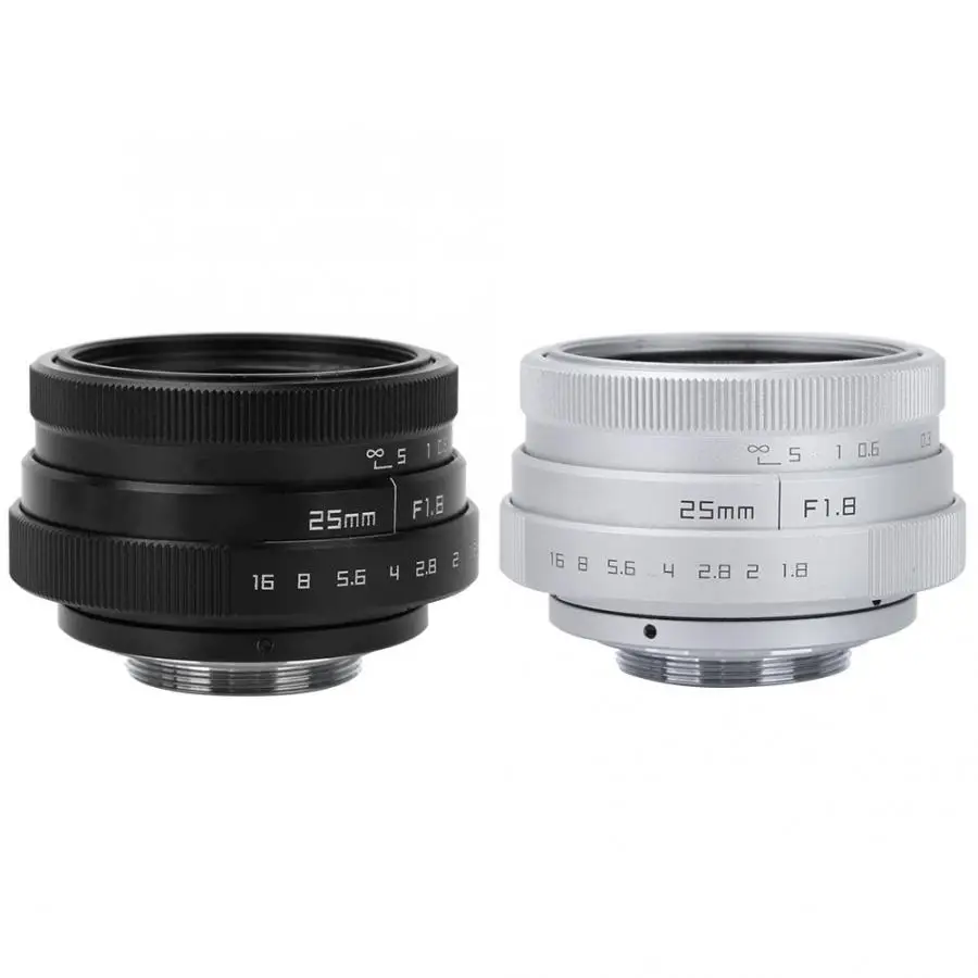 25 мм F1.8 Мини CCTV C крепление широкоугольный объектив для Sony Nikon Canon DSLR|Объективы