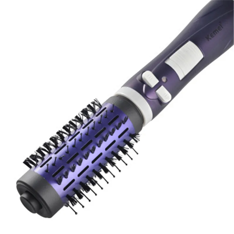 

2019 New Electric Hair Dryer Brush 2 In 1 Hair Straightener Roller Curling Rod Rotating Iron Brush One Step Hair Curler Brush