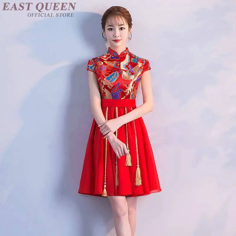 Китайское свадебное платье Вечерние Cheongsam qipao китайское оригинальное платье китайская женская традиционная китайская одежда для женщин AA4091