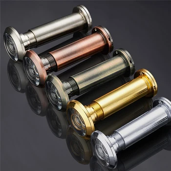 

OWGYML 220 Degree Wide Viewing Angle Peephole 16MM Door Viewer Alloy Optical Glass Adjustable Home Security Door Peephole Viewer