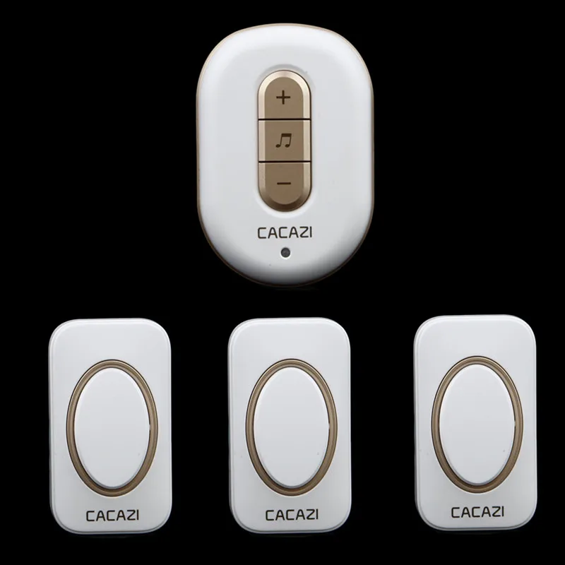 

Free shipping! 3 transmitter + 1Receiver New Wireless Doorbell With Remote Control Musical 48Tunes Digtal doorchime
