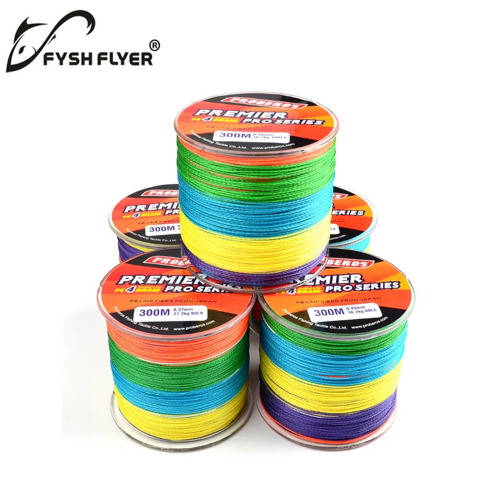 Рыболовная плетеная леска 4 нити 300 м 6 100 фунтов 0 1 мм|4 strands|fishing linebraided fishing line |