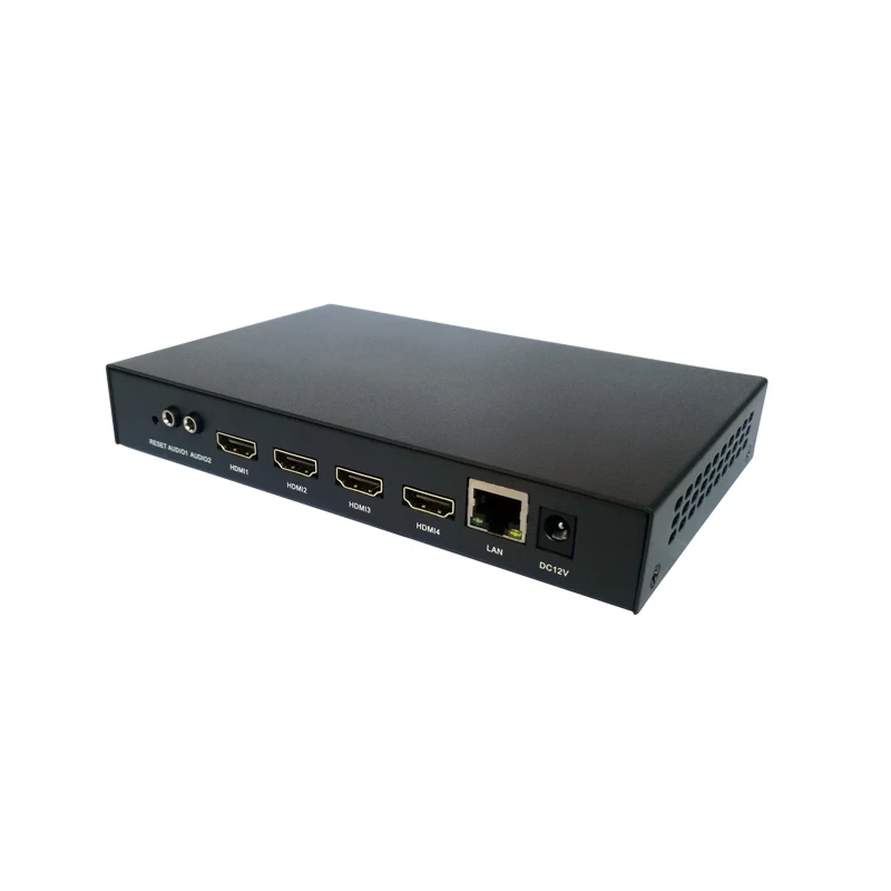 

4 hdmi Rtsp RTMP Facebook Youtube HD Video Audio H.264 Encoder H.265 Hevc Live Streaming HDMI to h264 h265 ip ENCODER for IPTV