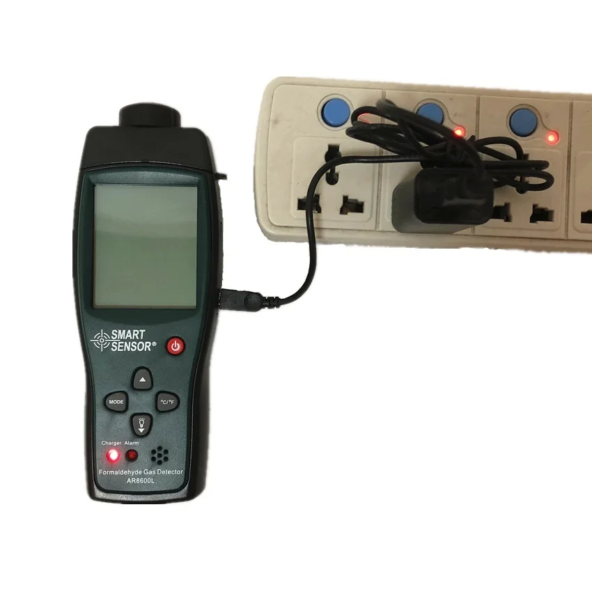 AR8600L большой ЖК-дисплей HCHO анализатор Профессиональный портативный измеритель формальдегида детектор звуко-световая сигнализация Функция