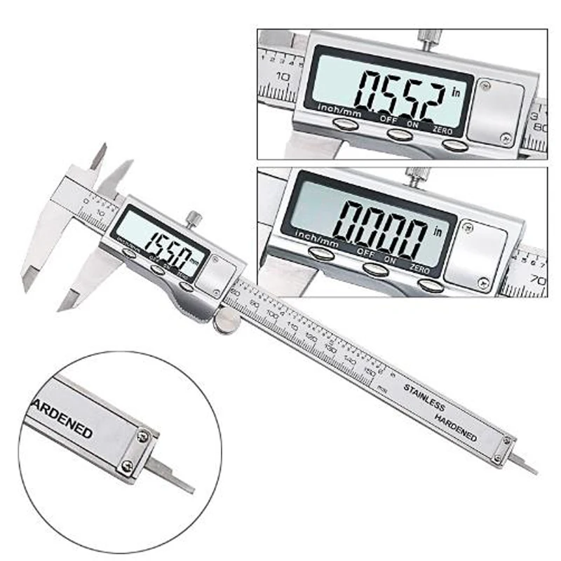 

0-150mm/6" Metal casing Digital CALIPER VERNIER caliper GAUGE MICROMETER