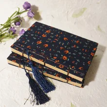 1 шт. эта ткань ручной работы винтажные годы Клык китайский стиль пасторальной серии синий оранжевый цветок ткань трубы