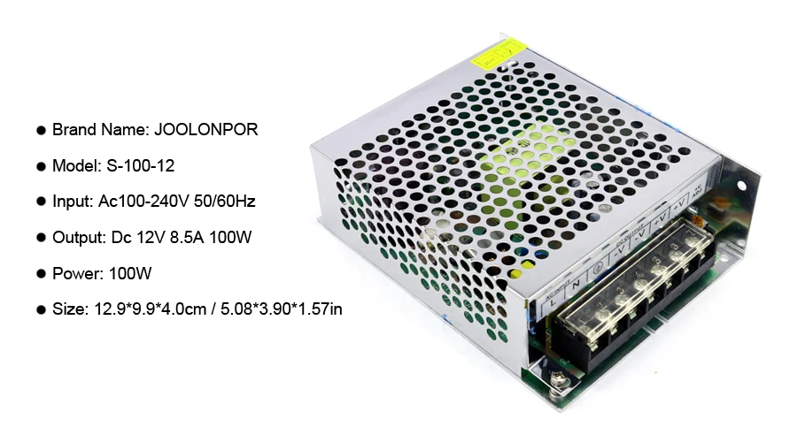 12V 100W power supply