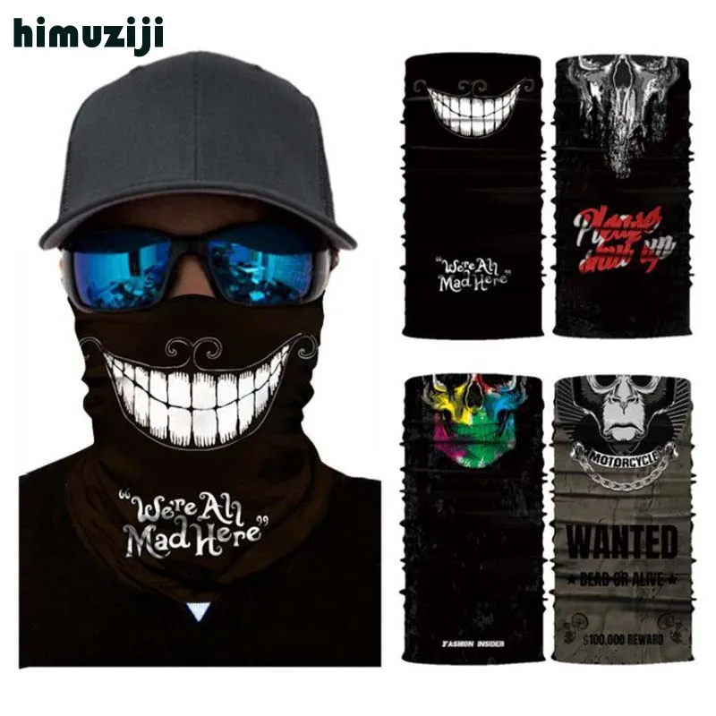 

3D Clown Skull Magic Cycling Mask Neck Warmer Face Shield Warmer Outdoor Bike Skiing Fishing Bandana Balaclava Scarf Men Women