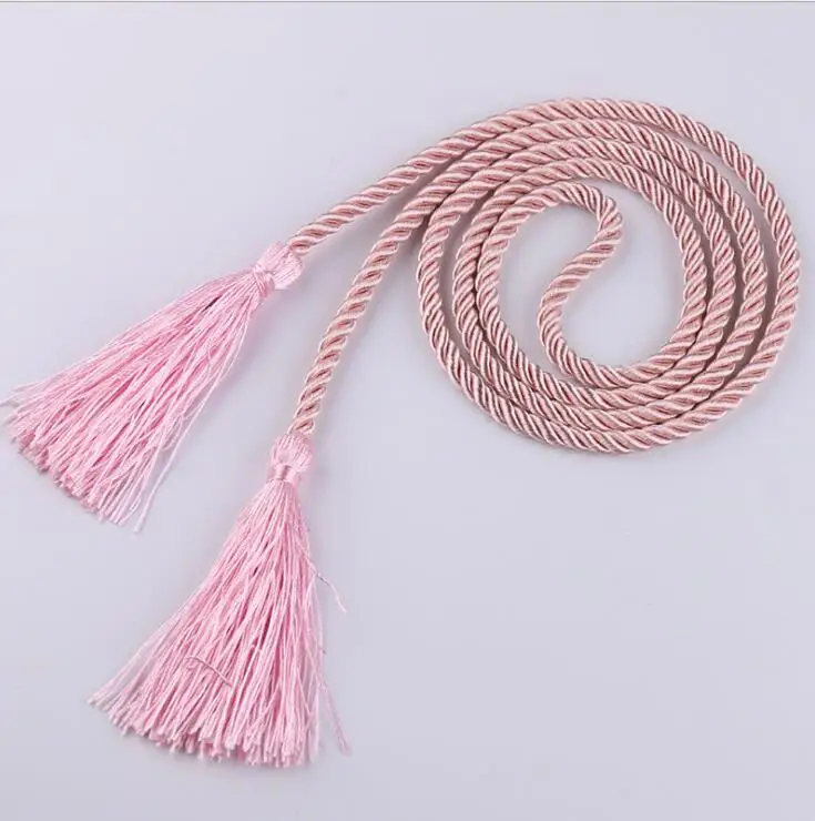 Аксессуары для штор, кисточки для занавесок, веревка для занавесок, декоративные ремешки, подвеска с кисточками, 12 цветов - Цвет: Pink