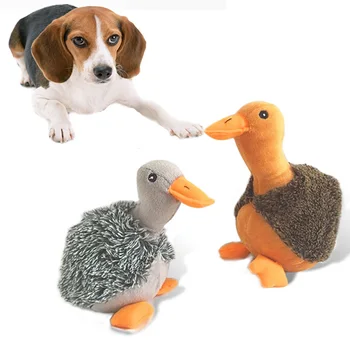 

Druable Pet Dog Cat Duckling Stuffed Animal Plush Toy Interactive Chew Squeaky Toys Small Medium Large Dog Pet Product Supplies