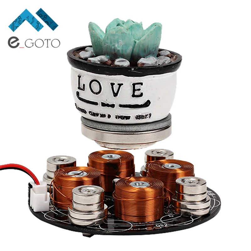 DY003 Magnetic Levitation Module DIY Maglev Furnishing Articles Kit Precise 220g DC 5V 1A Digital Movement