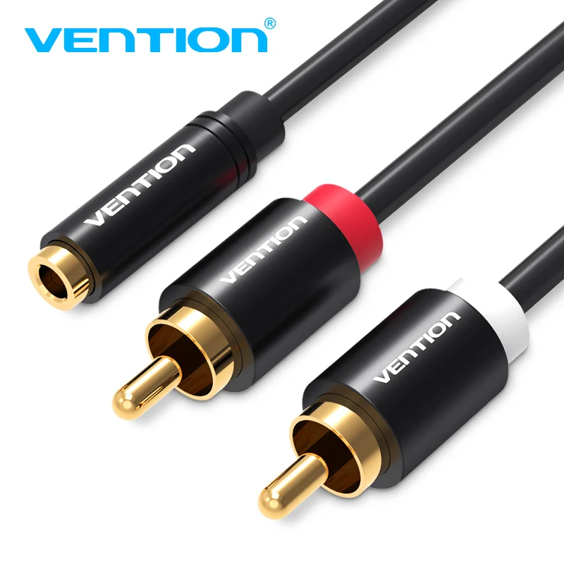 Аудиокабель Vention Female с разъемом 3 5 мм на 2RCA Male сплиттер RCA Jack Y для iPhone усилитель