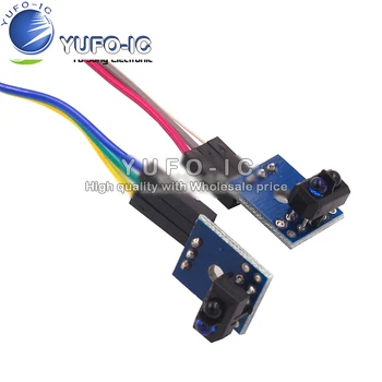 

2 Channel tracking sensor module black and white line photoelectric detection TCRT5000 tracking smart car dedicated