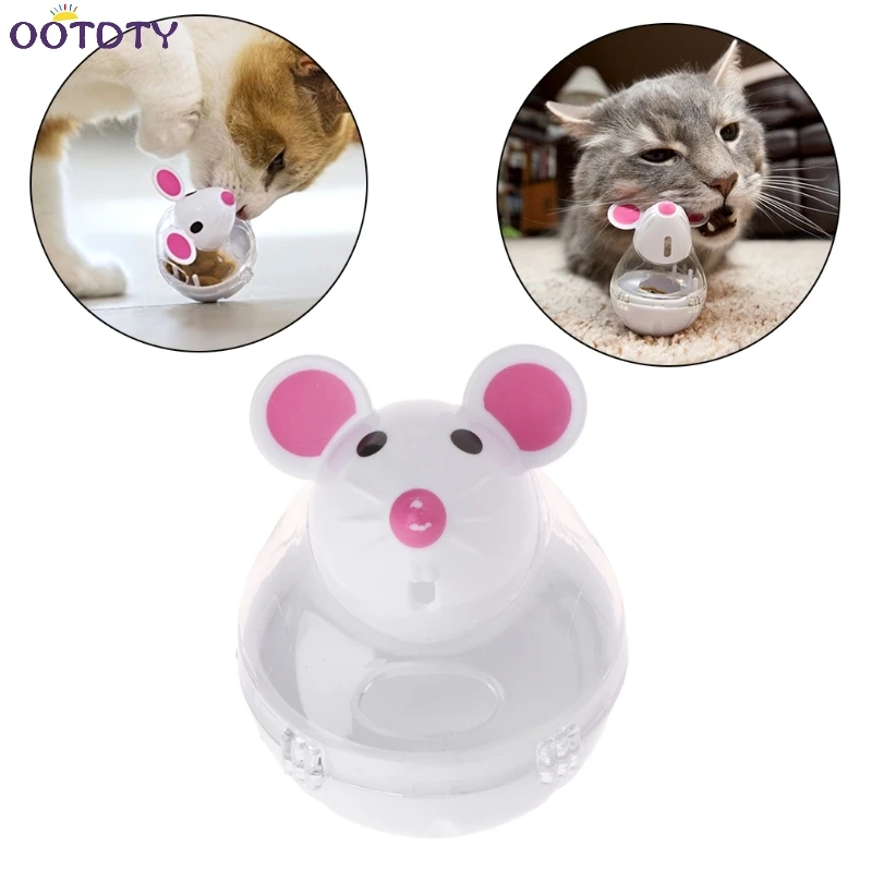 Pet Toys Food Dispenser Feeder Dogs Cats Tumbler Funny Container
