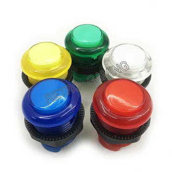 

5pcs of Arcade HAPP Style 5V Lit Illuminated Push Button with Built-in LED Lamp Micro-switch 5 colors Available