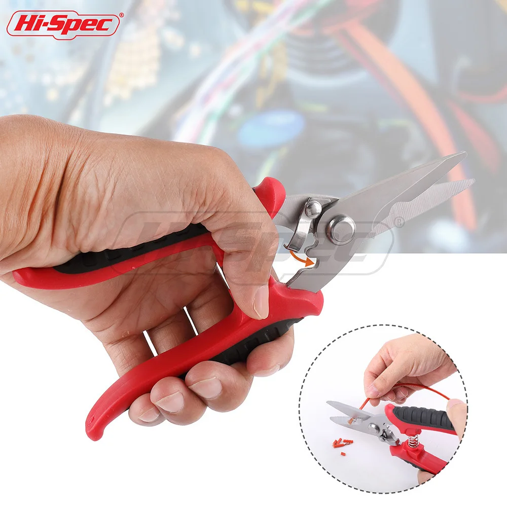 Hi-Spec Multitool Electrician Scissors Stainless Steel Shears Groove Cable Wire Cutter Thin Steel Plate Hand Tools Tesoura Hi-Spec Multitool Electrician Scissors Stainless Steel Shears Groove Cable Wire Cutter Thin Steel Plate Hand Tools Tesoura