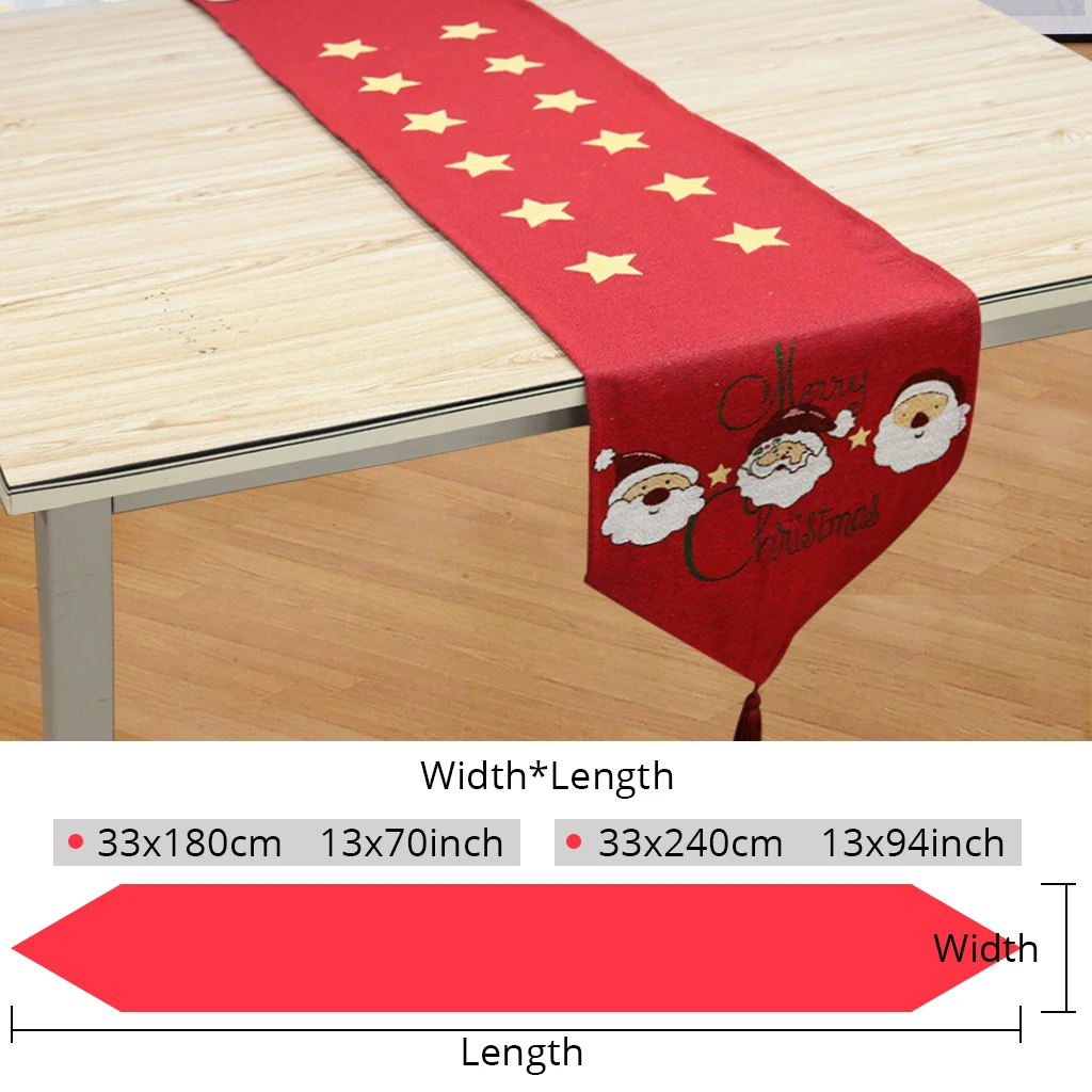 1 шт. Декоративная скатерть с Санта Клаусом 33x180 см|table runner|runner tabledecoration table runner |