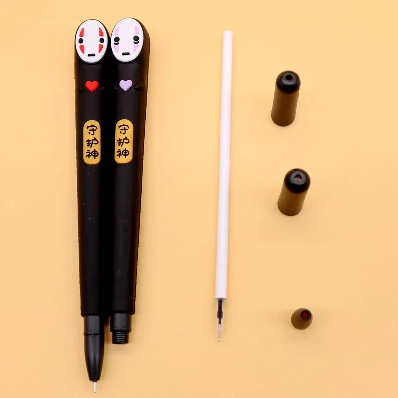 Criativo dos Desenhos Unidades Pacote Animados Japoneses Delgado Homem Defensor Careta Gel Caneta Material Escolar Escritório Unissex Sinal Rolo 36 - 10 japoneses delgado homem defensor careta gel caneta