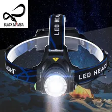 Светодиодный фар CREE XML T6 3800LM фары перезаряжаемая фара головного света лампы 3 режима Источник питания: 2 элемента питания* 18650 Батарея велосипедный фонарь