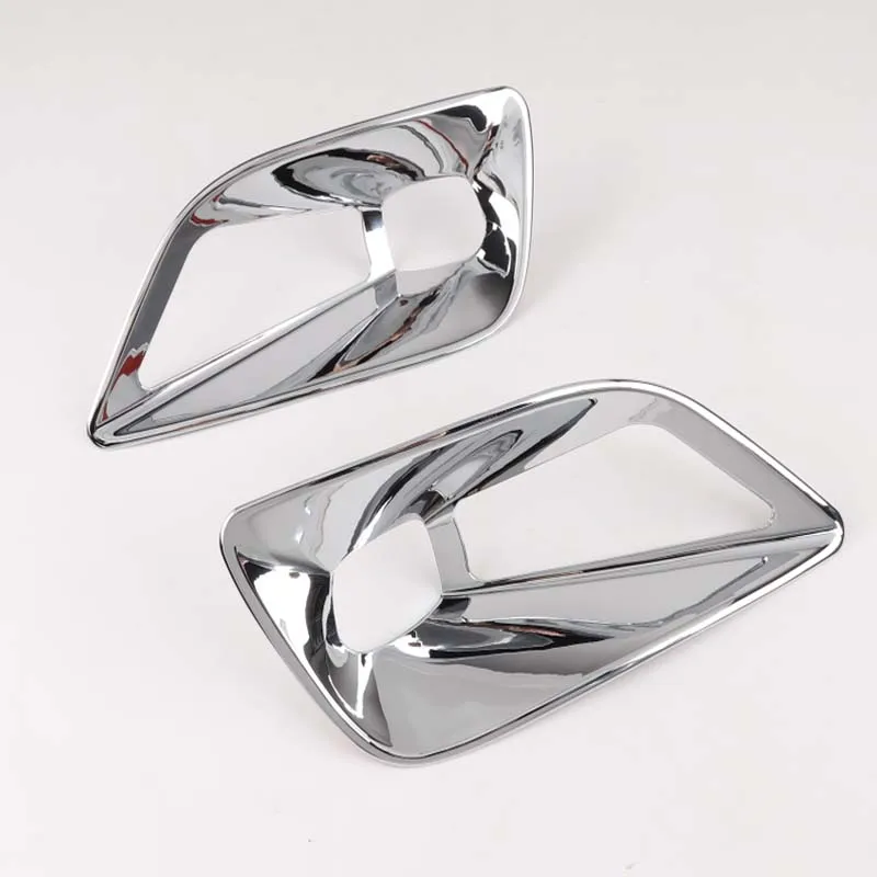 

For Jeep Cherokee 2019 Up Car Accessories Front Fog Light Lamp Foglight Trim Cover Sticker ABS Exterior Car Decoration 2Pcs