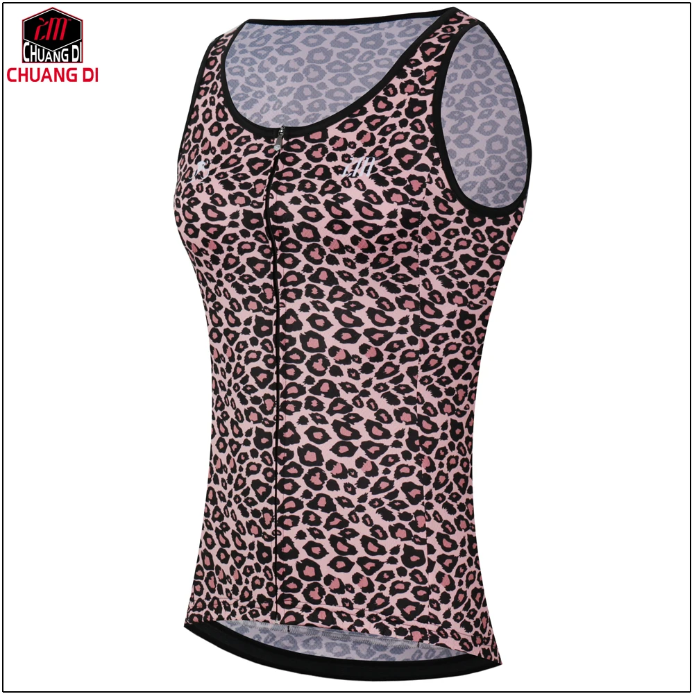 ZM chuangdi, женская одежда для велоспорта, обтягивающее нижнее белье, спортивный жилет для велосипеда, бега, компрессионная одежда без рукавов, спортивная одежда