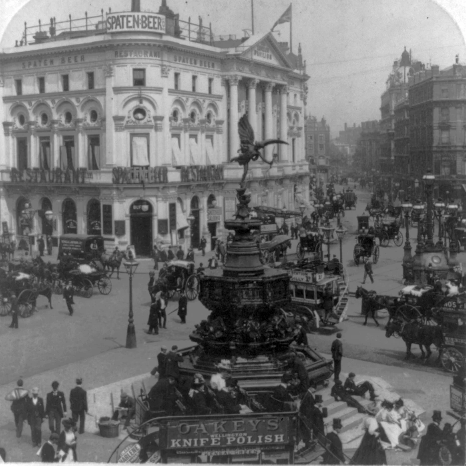Piccadilly Circus  1896 Poster Print by Science Source (18 x 24)