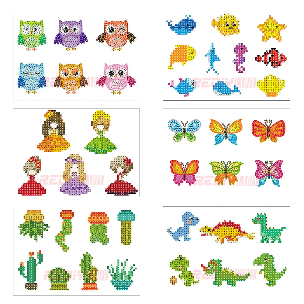 

NEW 5D Diamond Embroidery Cartoon Series DIY Diamond Painting For Kids Crystal Round Diamond Sticker Rhinestones Mosaic Crafts
